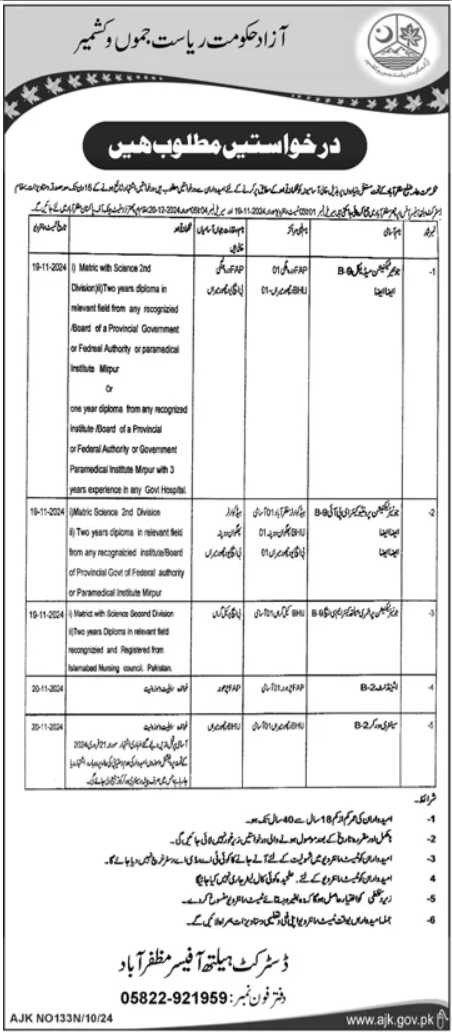 Jobs for Medical Staff at the Public Health Department in 2024