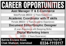 Jobs at a Private Company in Islamabad Announcement